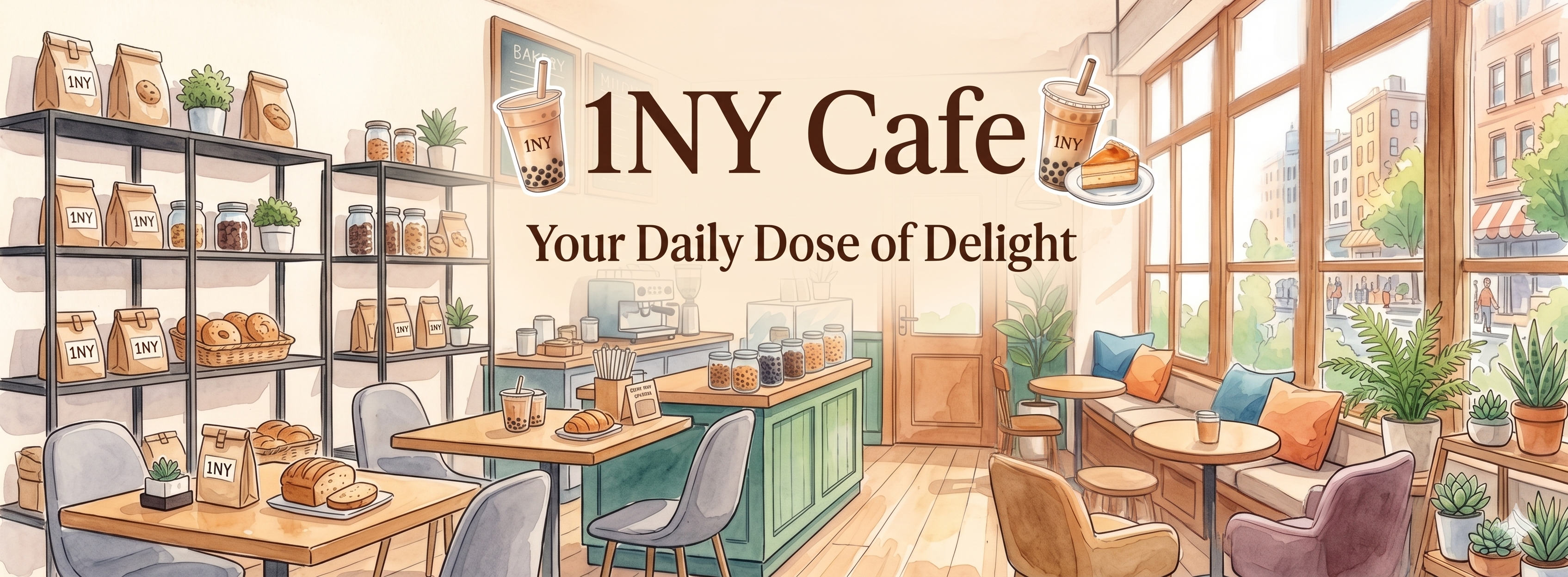 1NY Cafe Banner