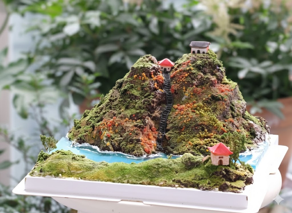 Mountain Landscape Cake